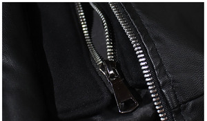 Nueva Chaqueta de Cuero PU con Capucha para Hombre, Chaqueta de Motociclista con Capucha Desmontable, Abrigo Informal, Chaqueta de Motociclista para Hombre, Chaqueta Gruesa de Algodón - Product Image 6