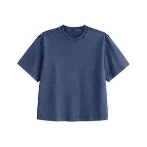 Men's Solid Color Short Sleeve <b>T</b>-<b>Shirt</b> O-Neck Casual Knitted Loose Fit <b>Orange</b> Eco-Friendly Breathable Polyester/Cotton - Product Image 5