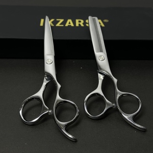 Tijeras de peluquería ergonómicas para diestros, de acero inoxidable con alto contenido de carbono, profesionales para salón, herramienta afilada para el cuidado del cabello. - Product Image 2