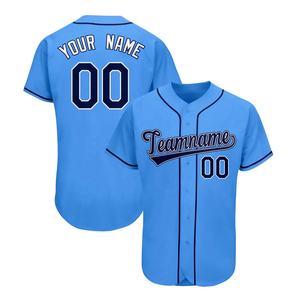 Camiseta de Béisbol de Primera Calidad Personalizada con Bordado Estilo Jersey a Rayas, Camiseta Deportiva Sublimada al por Mayor, 100% Poliéster, Camisetas para Hombre - Product Image 5