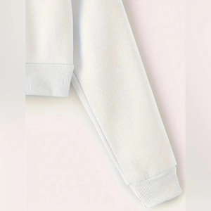 Sudadera Corta de Invierno con Texto Gráfico y Cierre Frontal, Suministro ODM, 100% Algodón - Product Image 6