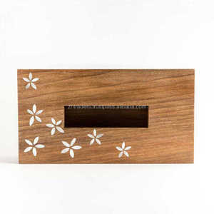 Elegante Porta Servilletas Hecho a Mano con Incrustaciones de Concha, Logotipo Personalizado, Ecológico y Duradero para Decoración de Sala de Estar y Oficina - Product Image 3