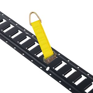 Set di 30 Pezzi E-Tracks da 1,5 m con 4 Binari in Acciaio, 2 Binari a Singola Fessura, 8 Anelli a O, 8 Fissaggi a D, Kit Binari D-Track per Fissaggio - Product Image 5