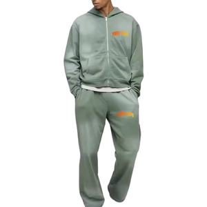 ชุดวอร์มฮู้ดดี้ผ้าฟลีซคอตตอน 100% คุณภาพสูง สไตล์ลำลอง พิมพ์โลโก้ตามสั่ง ทรงโอเวอร์ไซส์ สไตล์แบ็กกี้ - Product Image 4