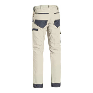 Pantalon de travail multi-poches de qualité pour hommes, pantalon de travail à double genouillère, pantalon décontracté - Product Image 3