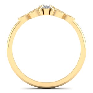 Anillos de compromiso REYES de diseño moderno, plata de ley 925 con baño de rodio, joyería fina con corte ovalado, moissanita de 0.25 quilates para ella. - Product Image 4