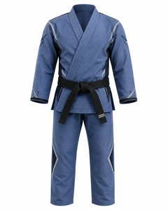 Kimono de BJJ Azul Unisex para Adultos, Corte Regular, Transpirable, Ropa de Artes Marciales Ligera, Kit de Judo de Alto Rendimiento - Product Image 1