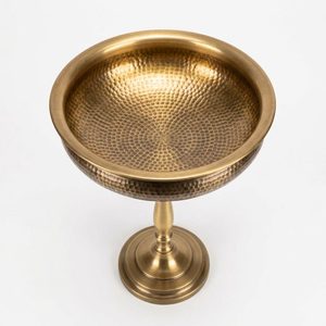 Handmade 30 cm Brass Decor <b>Riser</b> Solid Antique Brass Kumbh Urli Display <b>Riser</b> for Home Decor Hotels <b>Table</b> Decoration Accessory - Product Image 3