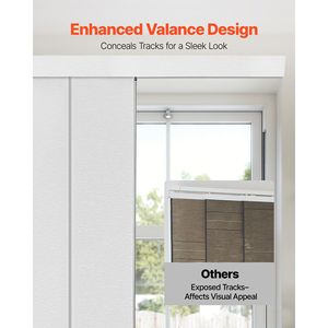 Tende a Pannello Verticali Regolabili Estensibili 45.8-86 W, Tende a Pannello Ritagliabili 96 H, Tende, Persiane e Tapparelle - Product Image 4