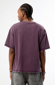 เสื้อยืดคอกลมผู้ชายทรงปกติ ผ้าฝ้าย 100% ล้างสีแบบแอซิด พิมพ์ลายการ์ตูนด้านหน้า แขนสั้น สไตล์ลำลอง ฮิปฮอป - Product Image 6