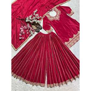 Ensemble de costume brodé magnifique pour femmes pour les fêtes et les occasions spéciales - Product Image 1