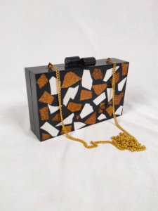 Bolso de Mano de Resina de Excelente Diseño, Hermoso Aspecto, para Fiestas, Bolso de Mano de Resina para Mujer y para Bodas, Artesanía de Resina - Product Image 5