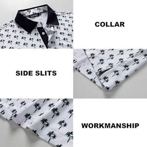 Polo de golf pour homme, vêtements de sport de plein air, tissu respirant confortable, polo de golf imprimé - Product Image 5