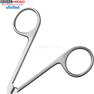 กรรไกรตัดไหม Spencer ขนาด 3.50 นิ้ว ปลายเล็ก ดีไซน์ปลายรูปตะขอ สำหรับการถอดไหมอย่างแม่นยำ ผลิตจากสแตนเลส ใช้งานด้วยมือ ได้รับมาตรฐาน CE - Product Image 6