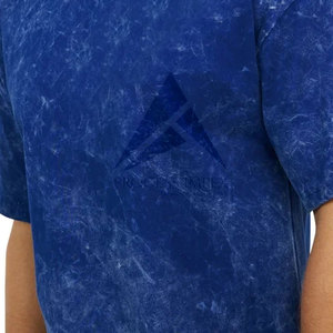 <b>Acid</b> Wash Mens T Shirt 220 GSM Cotton Oversized <b>Drop</b> Shoulder Vintage Style Streetwear Bulk Process Impex - Product Image 6