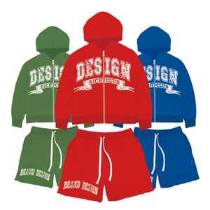 Survêtements d'été unisexes personnalisés imprimés, sweats à capuche décontractés, shorts et bermudas brodés, style unique, services de qualité supérieure inclus - Product Image 5