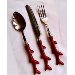 American Style Silverware Cutlery Dinnerware Stainless Steel Flatware Set Tableware Wedding Events Dining <b>Table</b> <b>Spoon</b> Fork Knife - Product Image 1