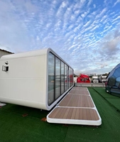 Vente directe d'usine à bas prix Maison mobile préfabriquée de 40 pieds cabine apple pour le camping en plein air et les terrains inutilisés