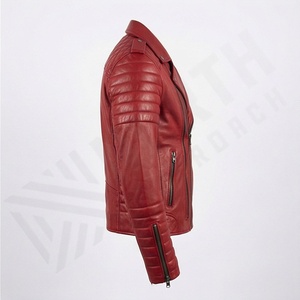 Chaqueta de Motociclista de Cuero de Alta Calidad, Personalizada, a la Moda, Elegante, Equipo de Protección para Hombre, Color Personalizado - Product Image 3