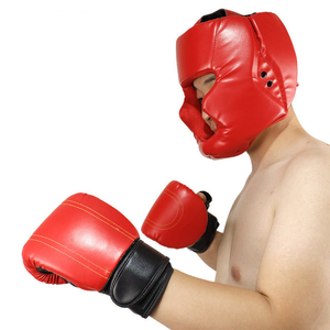 Casque de kick-boxing pour hommes, femmes et adultes, réglable, en éponge PU, protection de la tête pour le karaté, le muay thai, équipement d'entraînement - Product Image 5