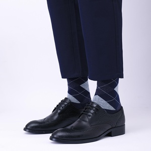 Mens Dress <b>Socks</b> Promotion Classic Pattern Comfort <b>Polyester</b> Cheap Business <b>Socks</b> - Product Image 4