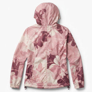 Stylish <b>Women</b> <b>Windbreaker</b> Jacket Hooded Lightweight Outdoor Sportswear Zip Front Breathable Fabric With Side Pockets - Product Image 2