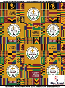 Tissu Kente pour la Convention des Églises Africaines, Textile Imprimé Wax Personnalisé, Fabricant et Exportateur en Gros - Product Image 2