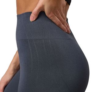 Legging bleu taille haute pour femme, coupe compressive, extensible, pour l'entraînement, le yoga et la gym, bas de sport athlétique - Product Image 4