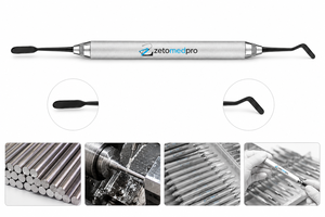 Instrumento de Colocación de Composite Dental AB1 Boghosian Premium, Instrumento Restaurador de Acero Inoxidable OEM Zetomed Pro - Product Image 3