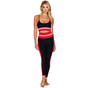 Conjuntos de Yoga de 2 Piezas para Mujer Talla Grande, Trajes Deportivos a Cuadros, Sujetador Deportivo, Leggings de Cintura Alta, Ropa Deportiva, Ropa Atlética - Product Image 3