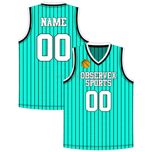 Camiseta de Baloncesto de Malla Sublimada, Uniforme Deportivo con Logotipo y Nombre del Equipo Americano, Ropa de Baloncesto AU - Product Image 1