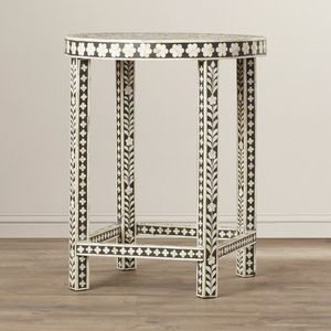 Mesa Auxiliar Contemporánea con Incrustaciones de Hueso, Fabricada con Materiales de Primera Calidad para Decoración Interior Moderna - Product Image 5