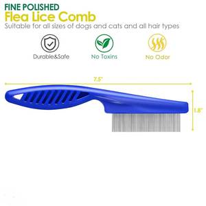 Material resistente al óxido para un uso duradero, peine para el cuidado de mascotas, herramienta de aseo para uso doméstico y profesional, peine para el cuidado de mascotas - Product Image 2