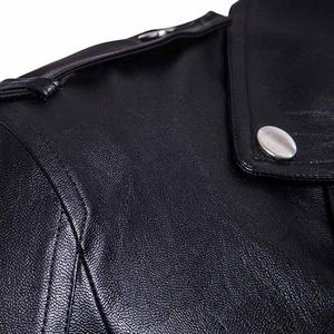 Chaqueta de Cuero Genuino para Hombre, Estilo Bomber, Cierre de Cremallera, Corte Ajustado, Color Negro, de Alta Calidad y Superventas - Product Image 2
