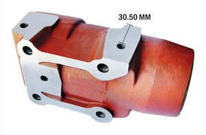 Cylindre hydraulique IMT Massey Ferguson en acier inoxydable, filetage 76 mm, trou latéral 30/50 mm, pièce hydraulique robuste pour tracteur, garantie 6 mois - Product Image 3