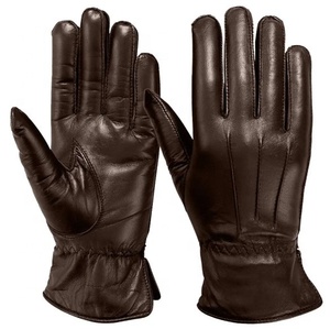 Guantes de Piel Auténtica con Pantalla Táctil para Invierno 2024, Venta al Por Mayor, Logotipo Personalizado, Cálidos, Deportivos, para Esquí, Ciclismo, Uso Casual, Fiestas al Aire Libre - Product Image 1