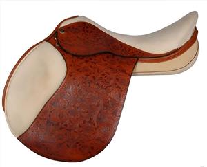 Silla de Montar Inglesa Hecha a Mano de Alta Calidad, Cuero Premium, Ligera y Duradera, para Salto, Entrenamiento y Doma - Product Image 1