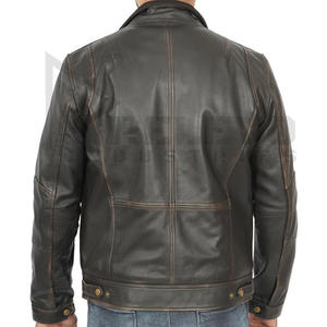 Chaqueta Acolchada de Cuero Genuino Ecológico para Hombre, Estilo Urbano, Directo de Fábrica, Invierno, EE. UU. - Product Image 2