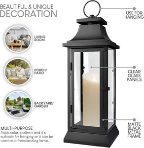 Farol Decorativo Moderno de Metal para Velas, Ideal para Hogar, Jardín, Patio, Restaurante, Hotel, Bodas y Eventos, Decoración Luminosa al por Mayor - Product Image 3