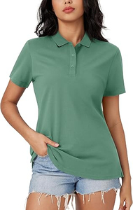 Camisas Polo de Algodón para Mujer al por Mayor, Camiseta Polo de Manga Corta con 3 Botones, Camiseta Polo para Mujer de Talla Grande, Diseño Personalizado - Product Image 5
