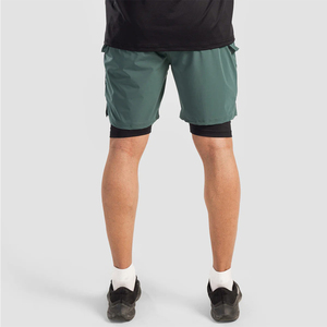 New Arrival Wholesale OEM Good Quality Men's Activewear Sports Regular Fit Shorts Quick Dry Comfortable Low Price Double <b>Layer</b> - Product Image 2