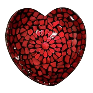Bol en noix de coco mosaïque exotique - Incrustation de nacre irisée - Artisanat vietnamien - Product Image 1