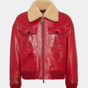 Hot Selling XS Men's <b>Winter</b> <b>Jacket</b> High Street Style Cow <b>Leather</b> Canvas Zipper Eco-Friendly Breathable Windproof Lightweight - Product Image 4