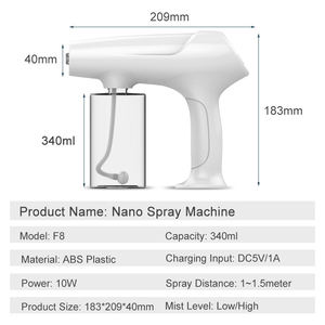 Flacon pulvérisateur à brume fine blanc avec réservoir transparent pour usage de toilettage - Product Image 4