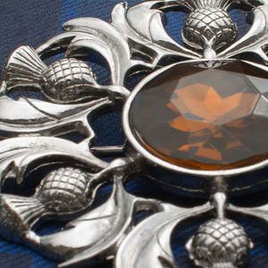 Broche de Estilo Celta Audaz con Diseño de Cardo Escocés Adornado con Joyas, Tradicional de las Tierras Altas 2026 - Product Image 2