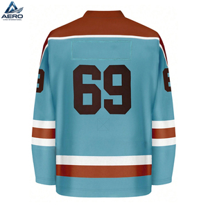 Jersey de Hockey sobre Hielo Sublimado, de Alto Rendimiento, Personalizado, de Primera Calidad, Ligero y Cómodo, para Equipos Deportivos - Product Image 2