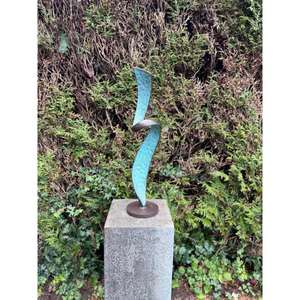 เสาแบบนามธรรมพร้อมฐาน ประติมากรรมโบราณตกแต่งสำหรับอุปกรณ์สวน - Product Image 3