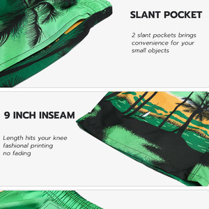 Shorts de bain unis pour hommes, séchage rapide, écologiques, respirants, anti-plis, taille mi-haute, avec cordon de serrage et poches, pour le surf - Product Image 3