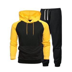 Conjunto de Sudadera con Capucha y Pantalones Cargo de Dos Tonos Personalizados de Primera Calidad para Hombre, Ropa Urbana de Lujo para Hombre, Proveedor Mayorista, Traje Deportivo para Gimnasio - Product Image 3