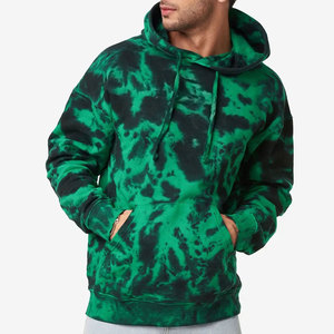 Sudaderas con Capucha Térmicas Tie Dye para Hombre, Diseño Personalizado, Ropa de Invierno Elegante, Sudaderas Básicas de Felpa Suave, Mezcla de Algodón, Venta al Por Mayor - Product Image 1
